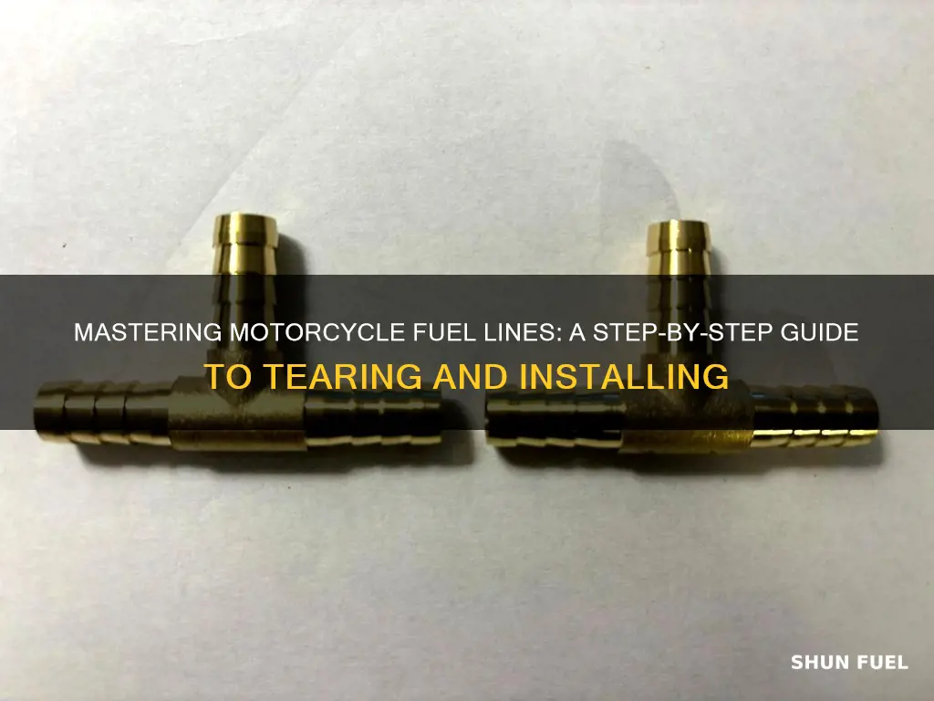 how to tee fuel line motorcycle