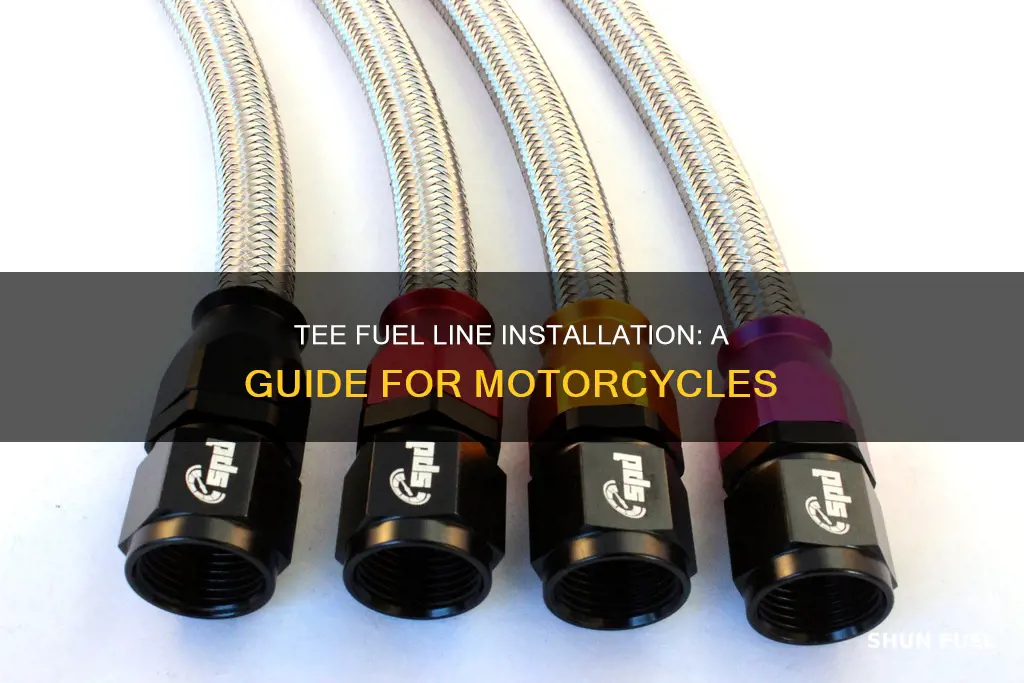 how to tee fuel line motorcycle
