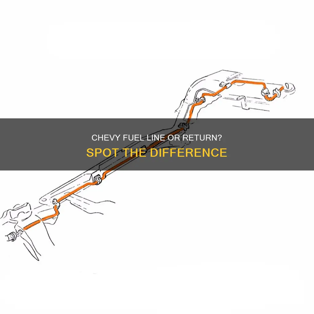 how to tell chevy supply fuel line from return