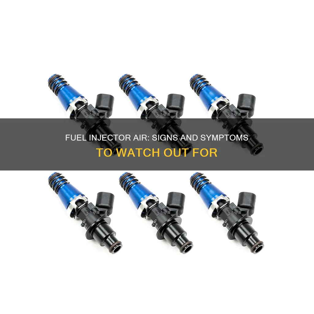 how to tell fuel injectors have air
