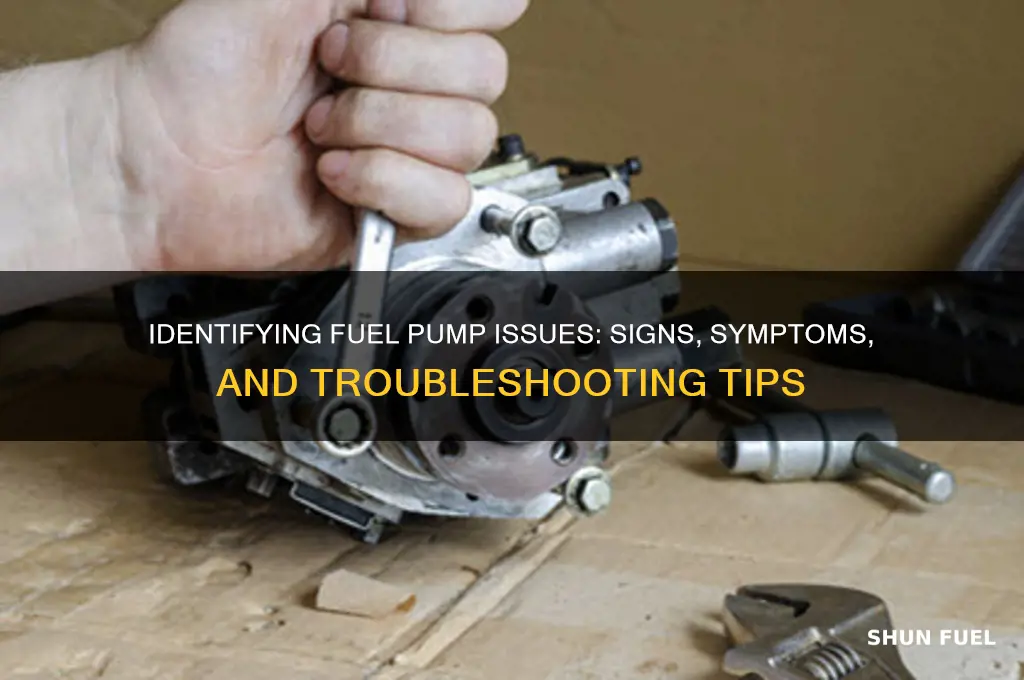 how to tell fuel pump