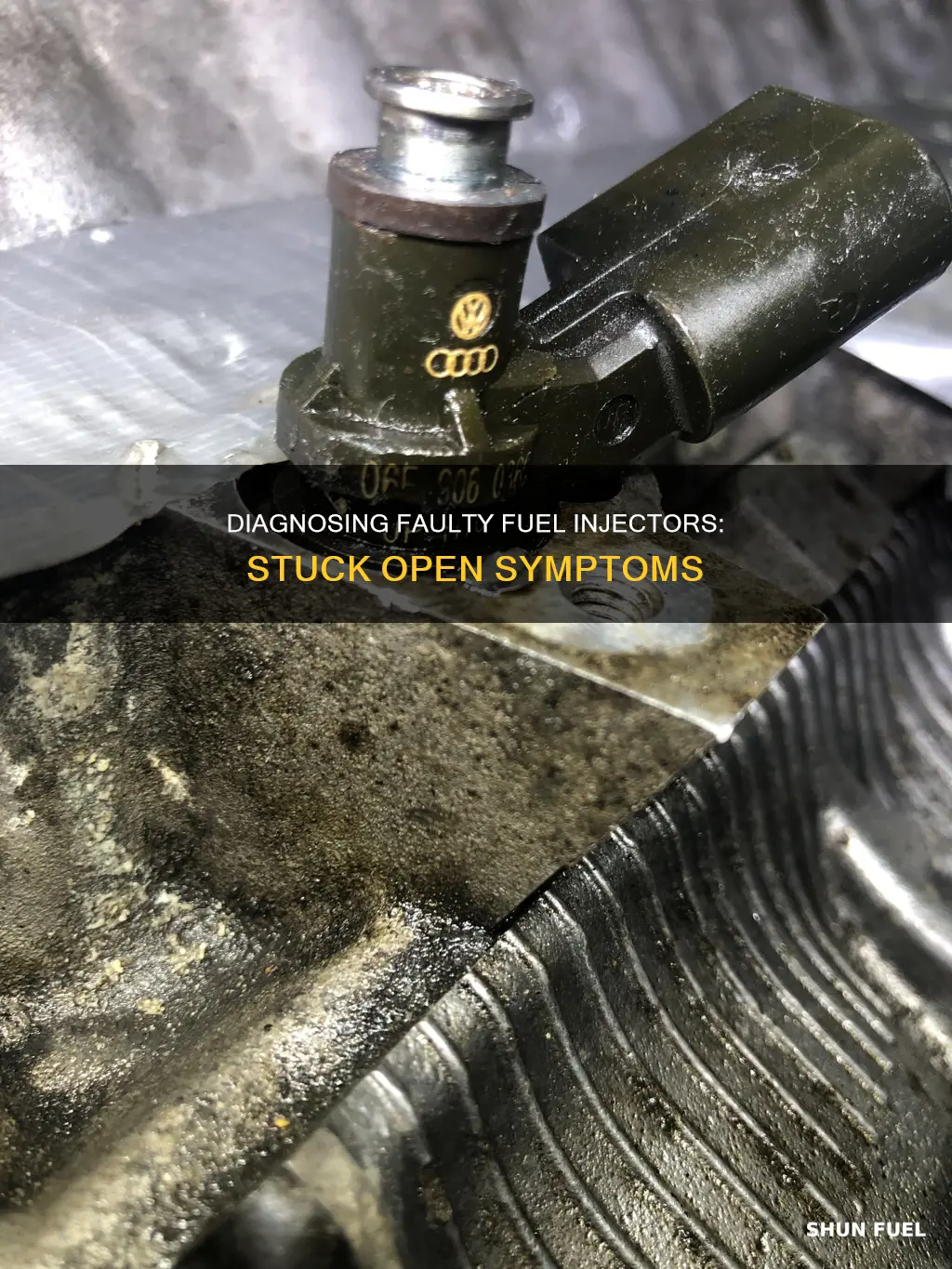 how to tell if a fuel injector is stuck open