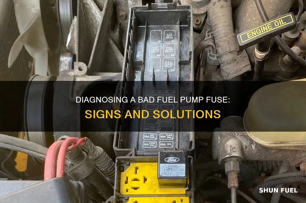 how to tell if a fuel pump fuse is bad
