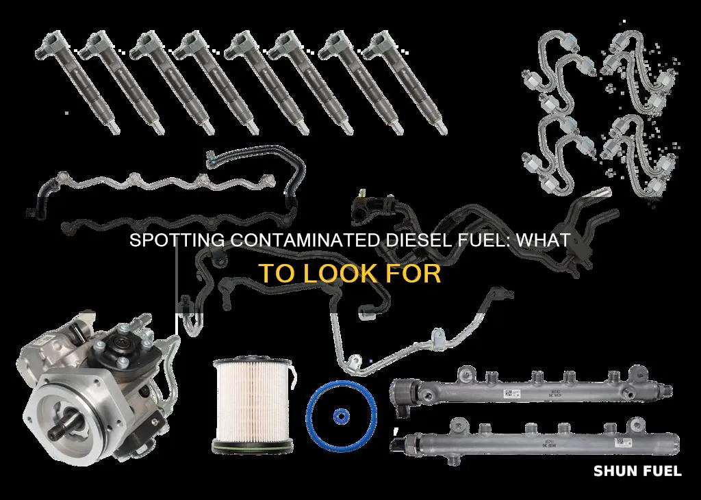 how to tell if diesel fuel is contaminated