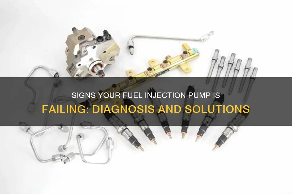 how to tell if fuel injection pump is bad