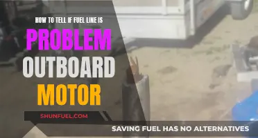 Troubleshooting an Outboard Motor: Checking the Fuel Line