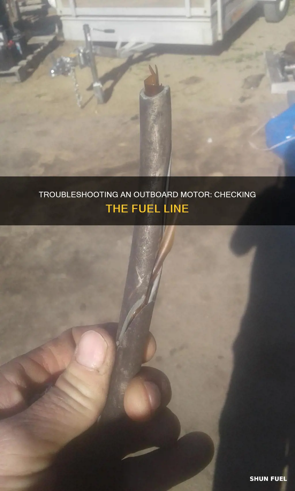 how to tell if fuel line is problem outboard motor
