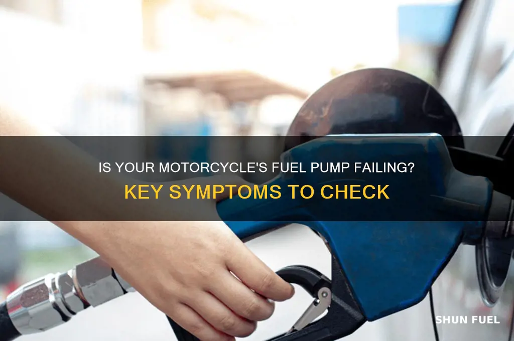 how to tell if fuel pump is bad motorcycle