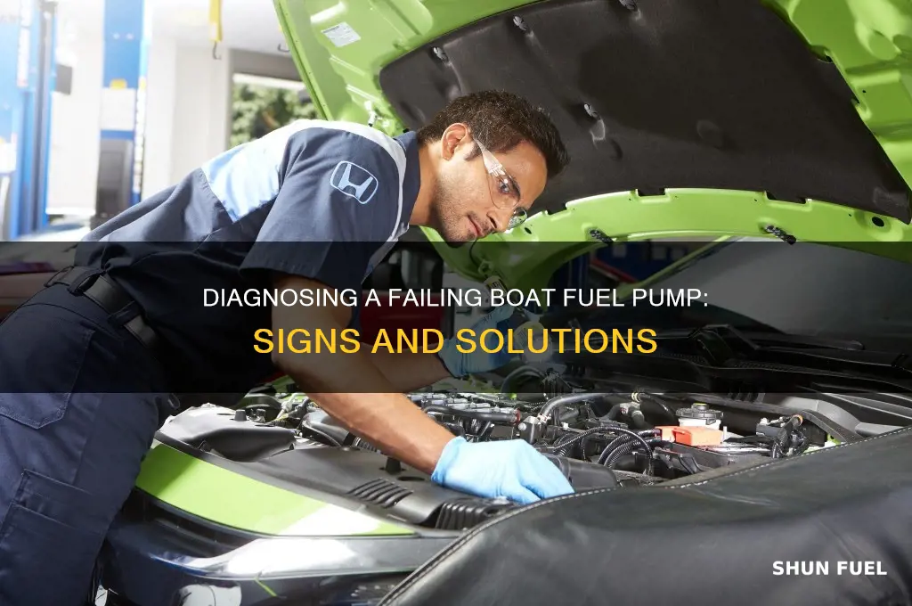 how to tell if fuel pump is bad on boat
