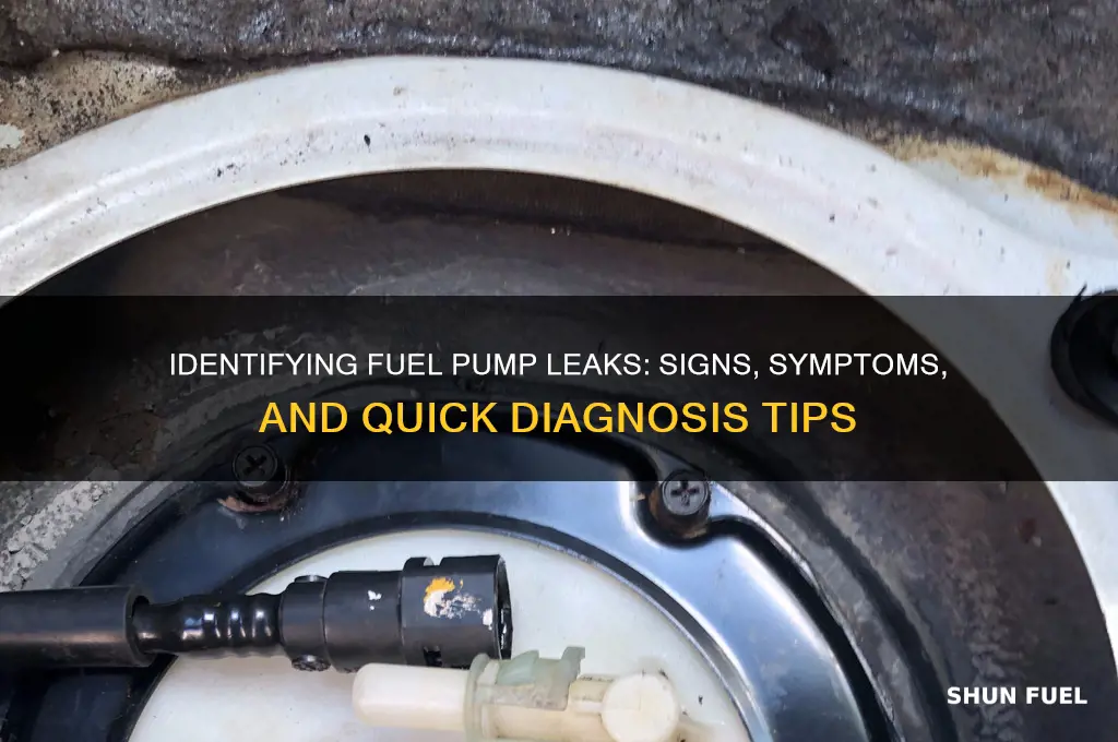 how to tell if fuel pump is leaking