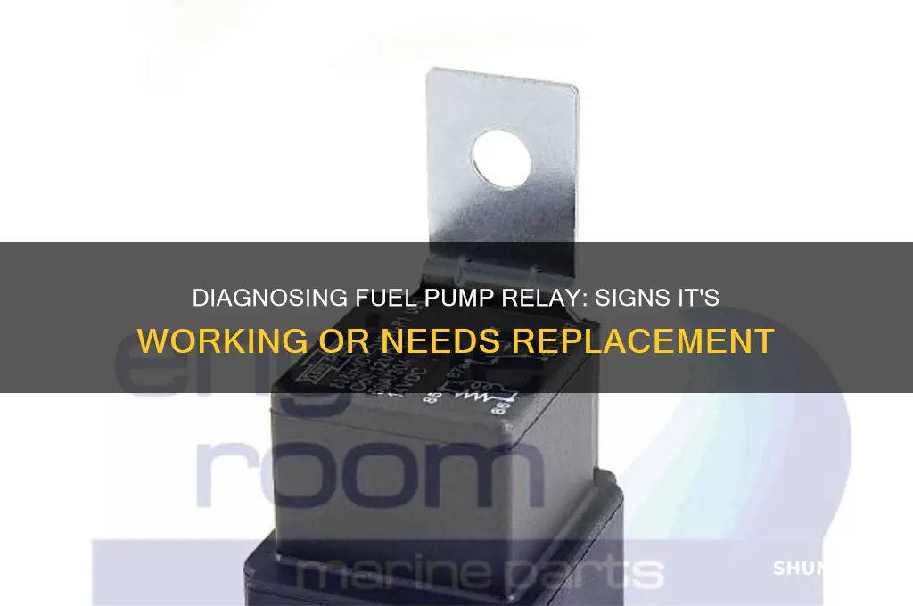 how to tell if fuel pump relay is working