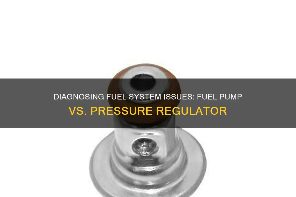 how to tell if its fuel pump of pressure regulator