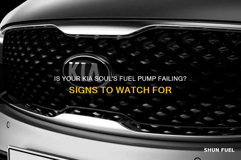 how to tell if kia soul fuel pump is bad