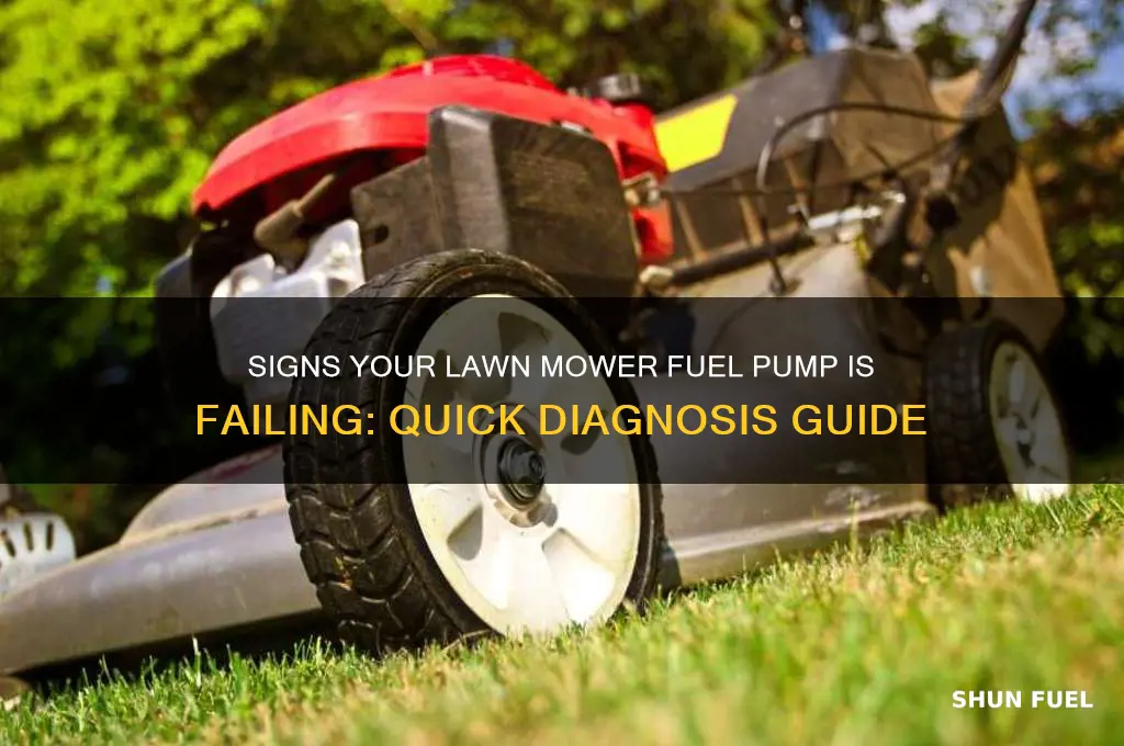 how to tell if lawn mower fuel pump is bad