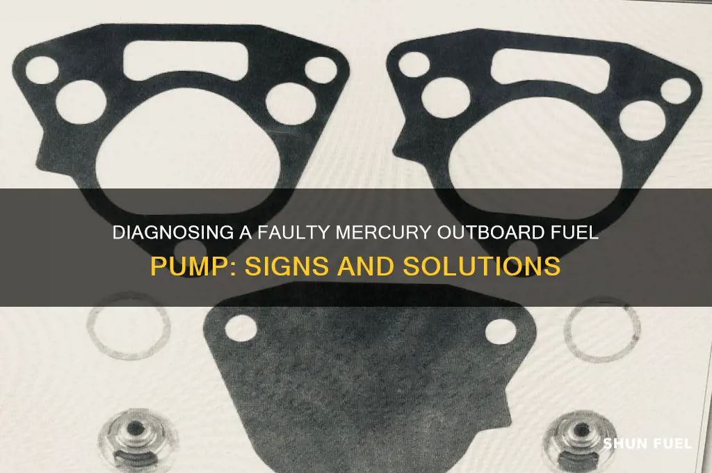 how to tell if mercury outboard fuel pump is faulty
