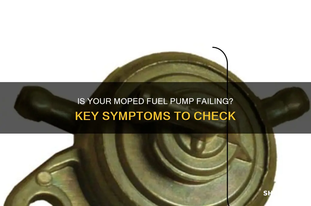 how to tell if moped fuel pump is bad