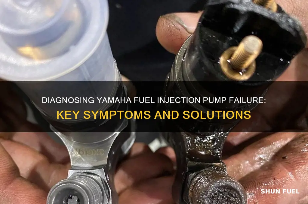 how to tell if yamaha fuel injection pump is bad
