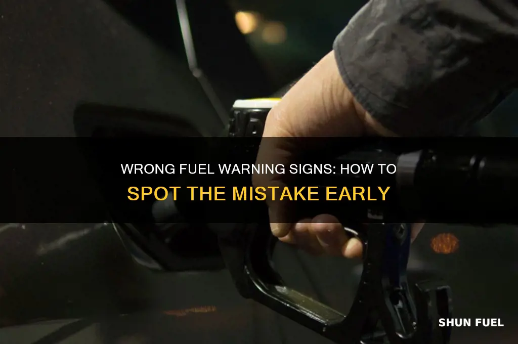 how to tell if you used the wrong fuel