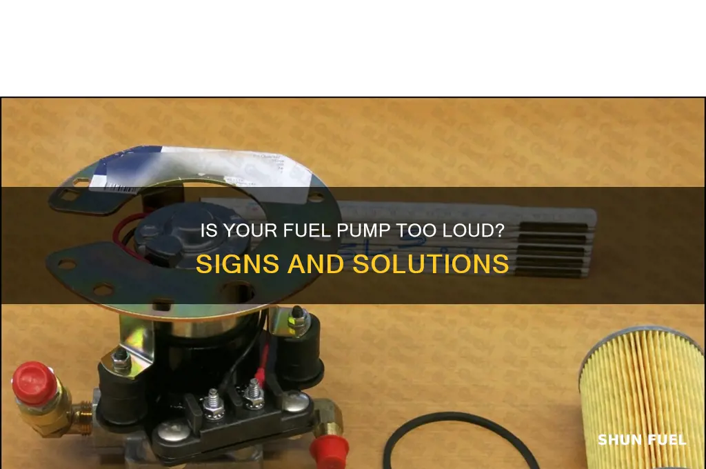 how to tell if your fuel pump is being loud