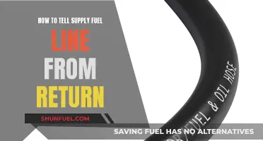 Identifying Fuel Lines: Supply and Return
