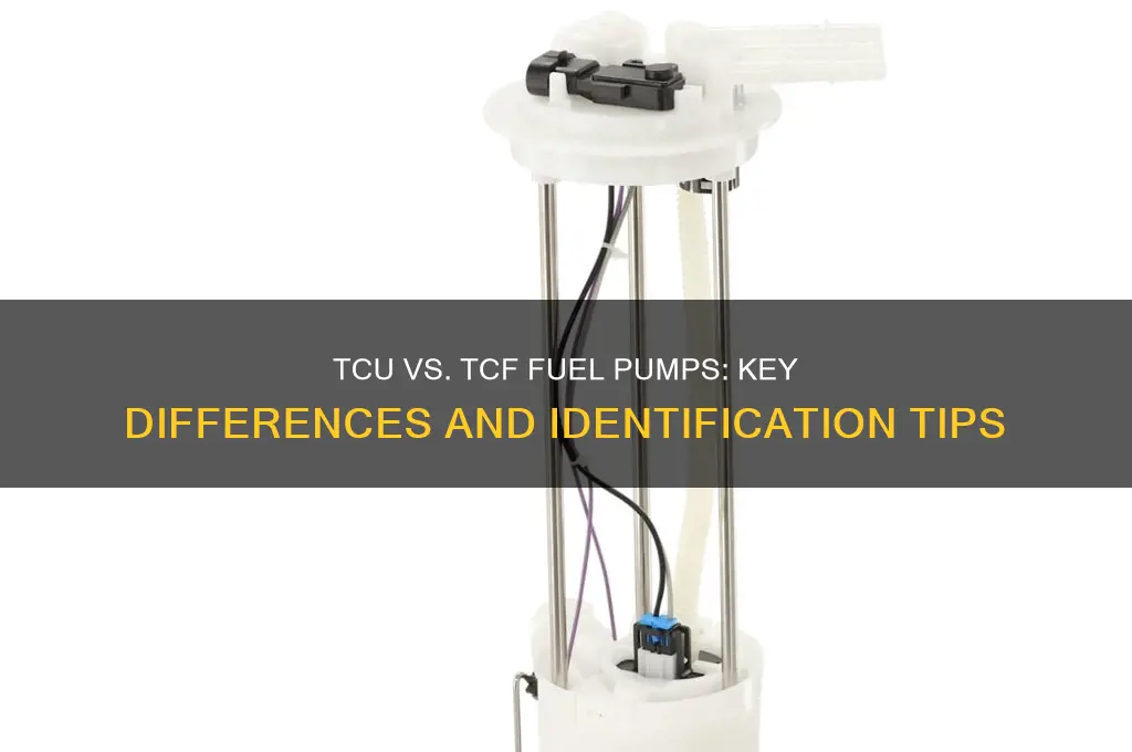 how to tell tcu or tcf fuel pump