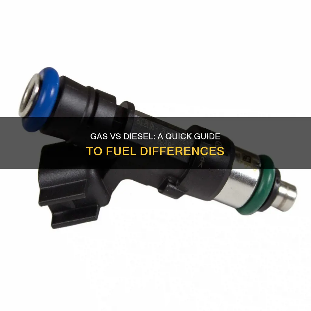 how to tell the difference between gas and diesel fuel