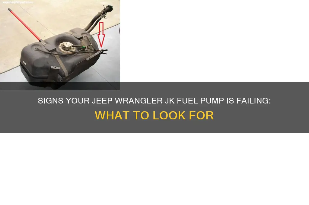 how to tell when jeep wrangler jk fuel pump bad