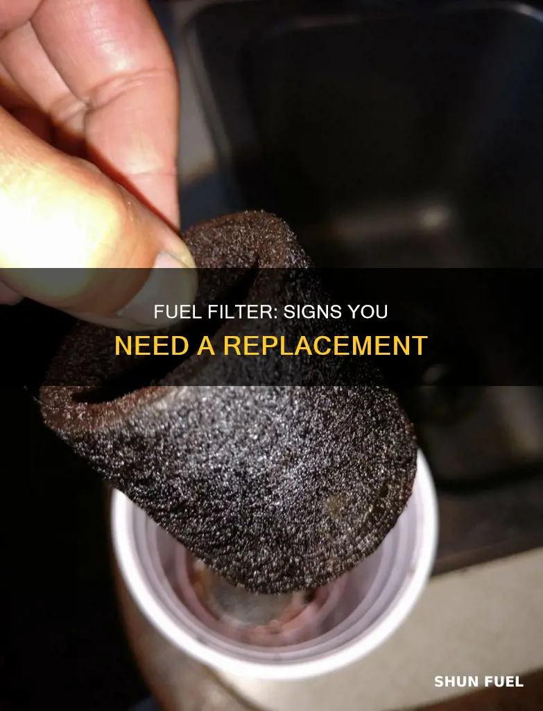 how to tell when u need a new fuel filter