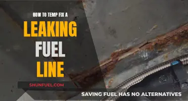 Quickly Fixing a Leaking Fuel Line: Temporary Solutions