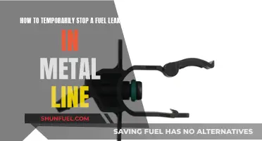 Quickly Plug a Fuel Leak in a Metal Line
