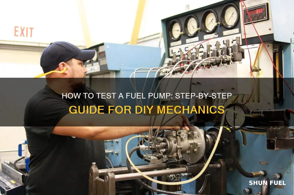 how to tes a fuel pump
