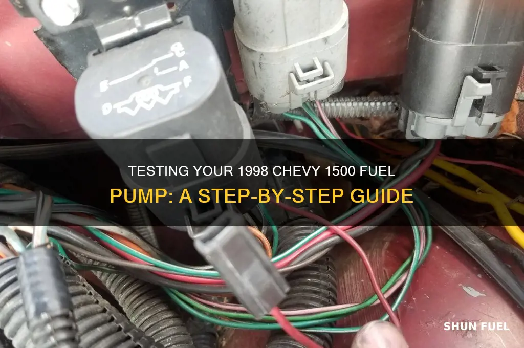 how to test 1998 chevy 1500 fuel pump