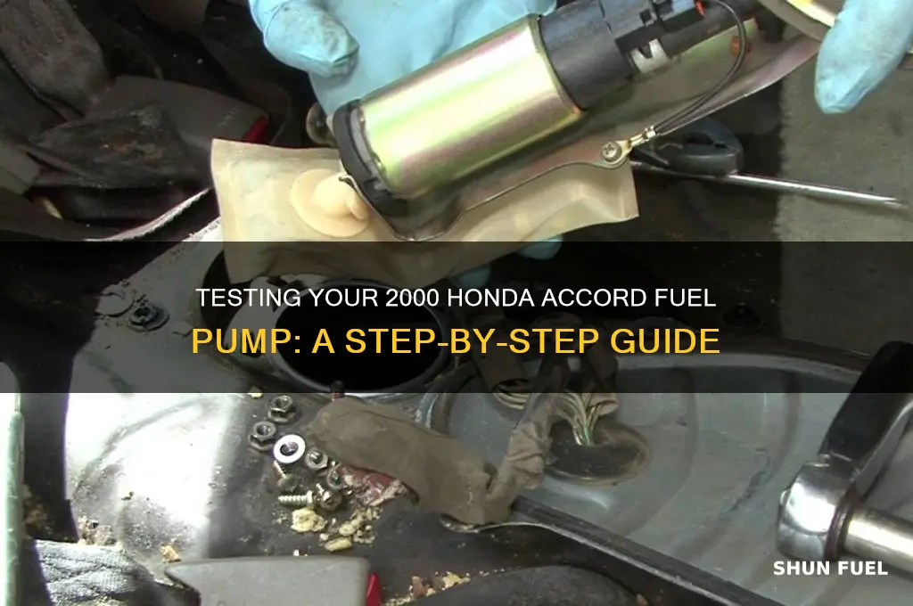 how to test 2000 honda accord fuel pump