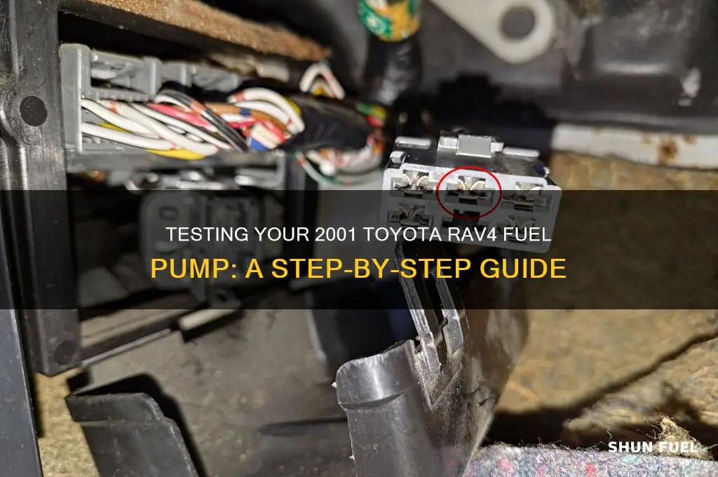 how to test 2001 toyota rav4 fuel pump