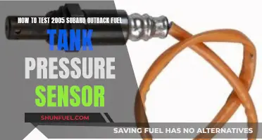 Testing the Fuel Tank Pressure Sensor in a 2005 Subaru Outback