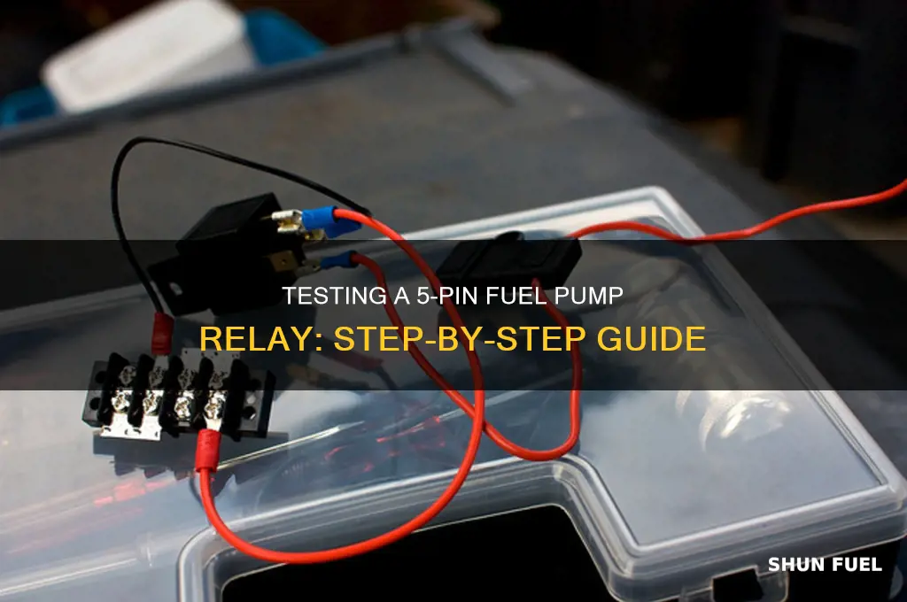 how to test 5 pin fuel pump relay