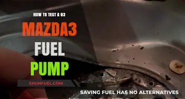 Testing Your 2003 Mazda3 Fuel Pump: A Step-by-Step Guide