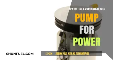 Testing Your 2001 Galant Fuel Pump for Power: A Step-by-Step Guide