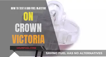 Testing a Faulty Fuel Injector in Your Crown Victoria
