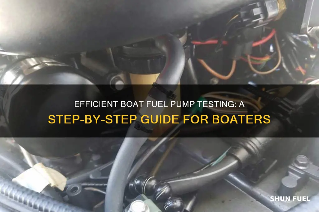 how to test a boat fuel pump