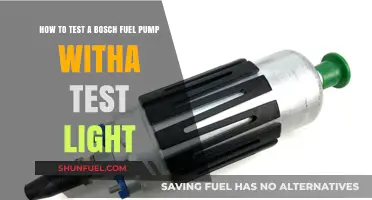 Testing Bosch Fuel Pump with a Test Light: Step-by-Step Guide