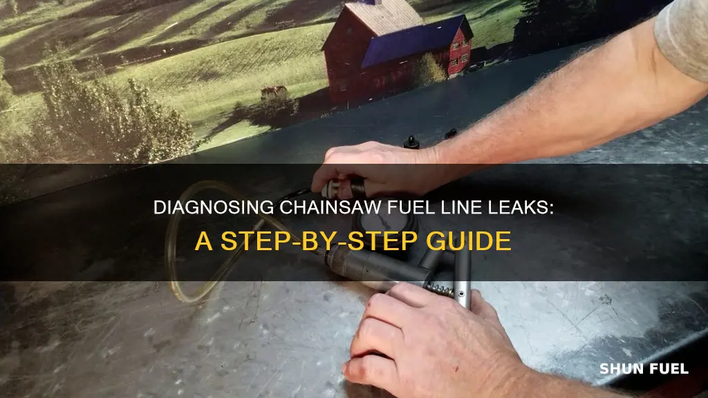 how to test a chainsaw fuel line for leaks