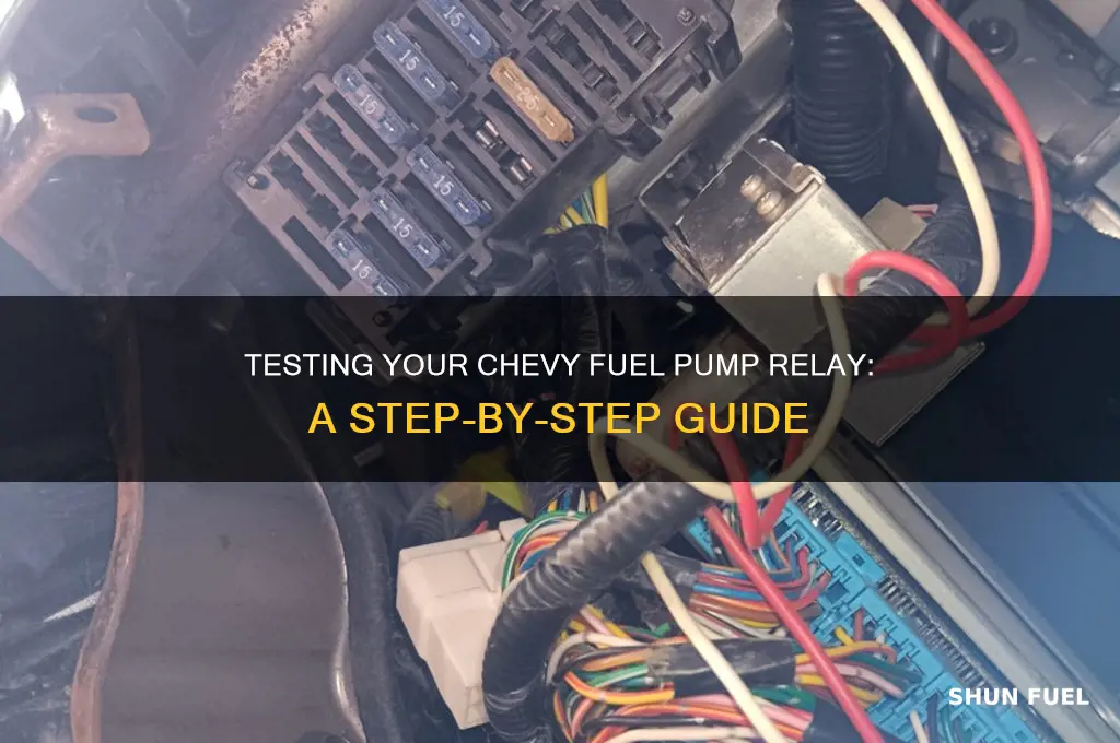 how to test a chevy fuel pump relay