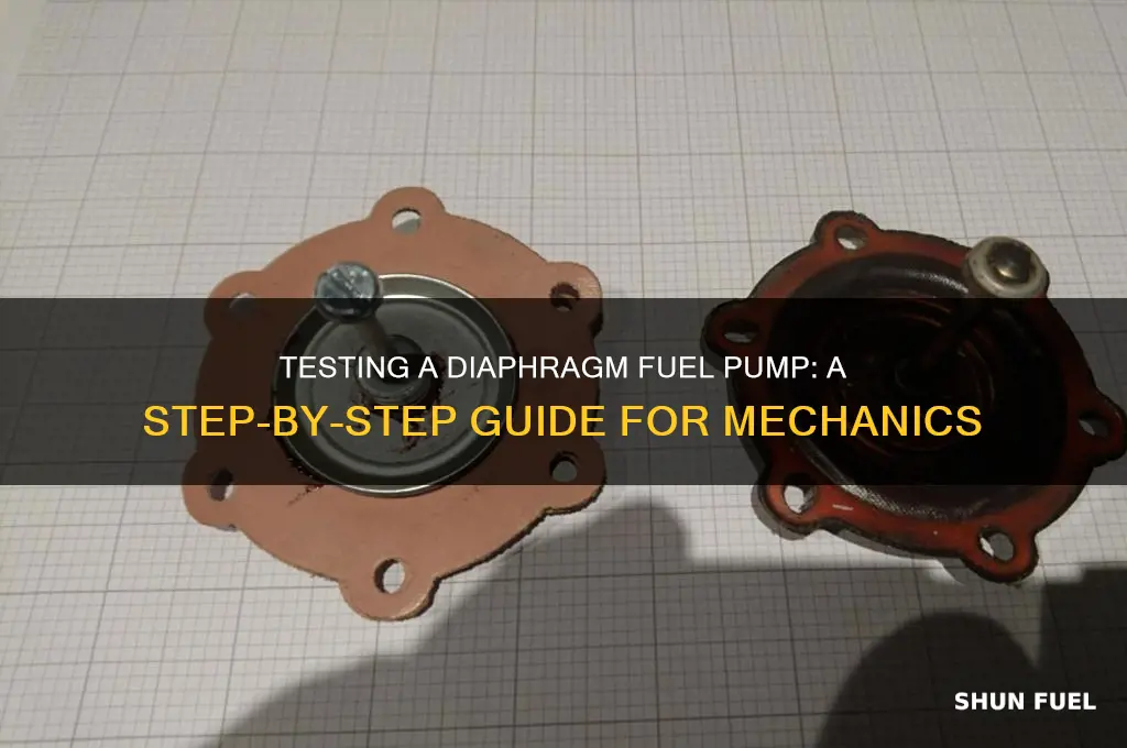 how to test a diaphram fuel pump