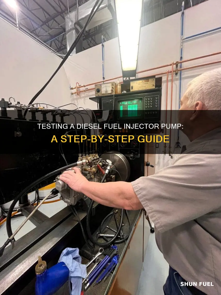 how to test a diesel fuel injector pump