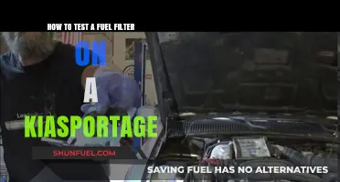 Testing Fuel Filter: Kia Sportage Guide