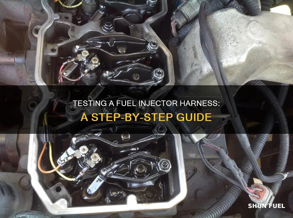 how to test a fuel injector harness