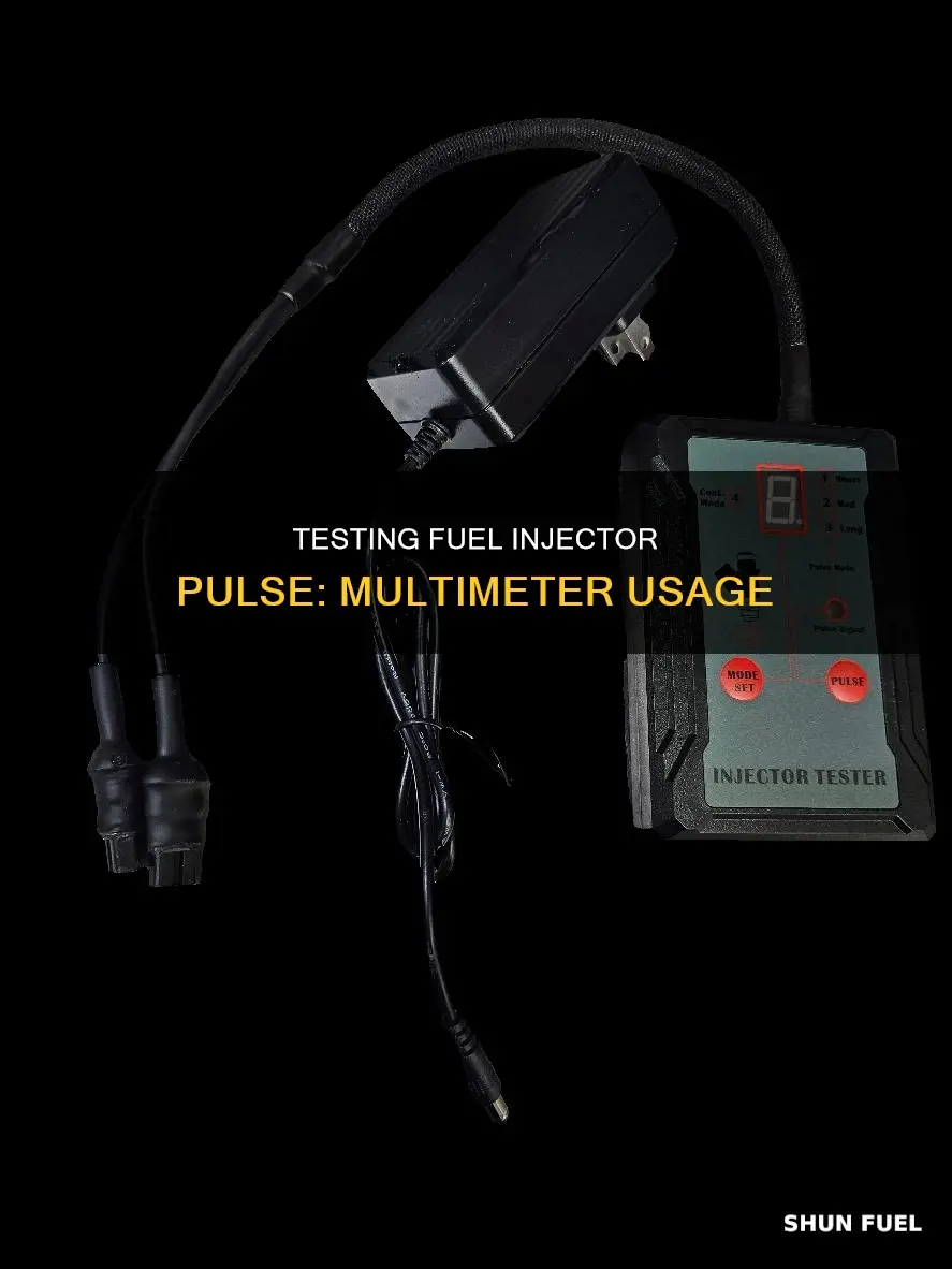 how to test a fuel injector pulse with a multimeter