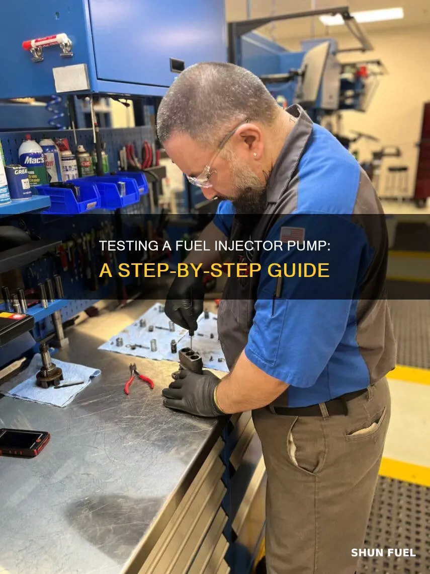 how to test a fuel injector pump