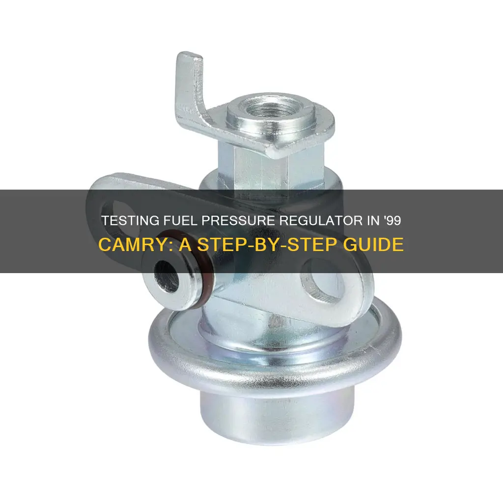 how to test a fuel pressure regulator 1999 toyota camry